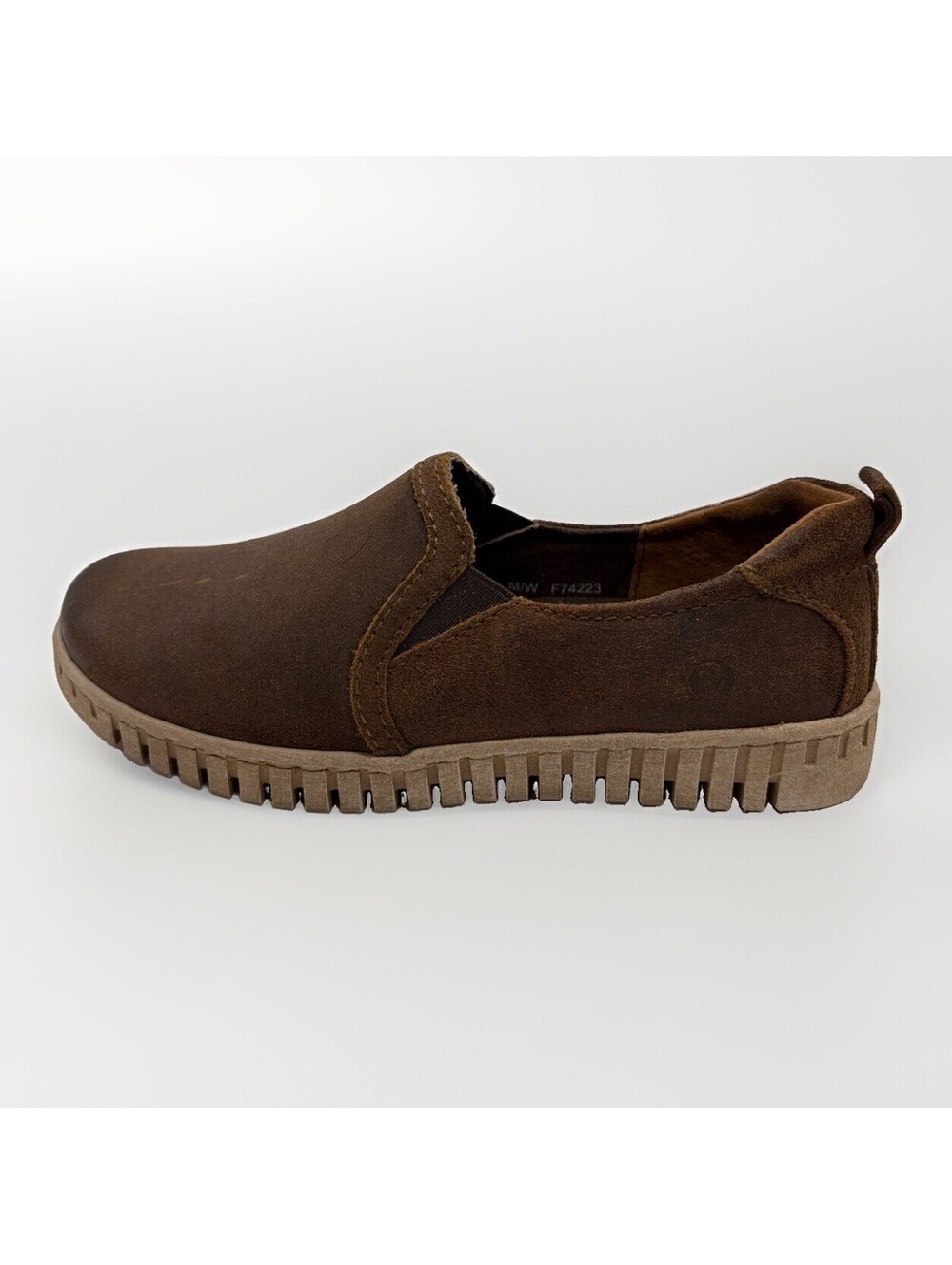 Born Shoes Womens Size 6 Brown Suede Slip On Loafers Casual Comfort F74223